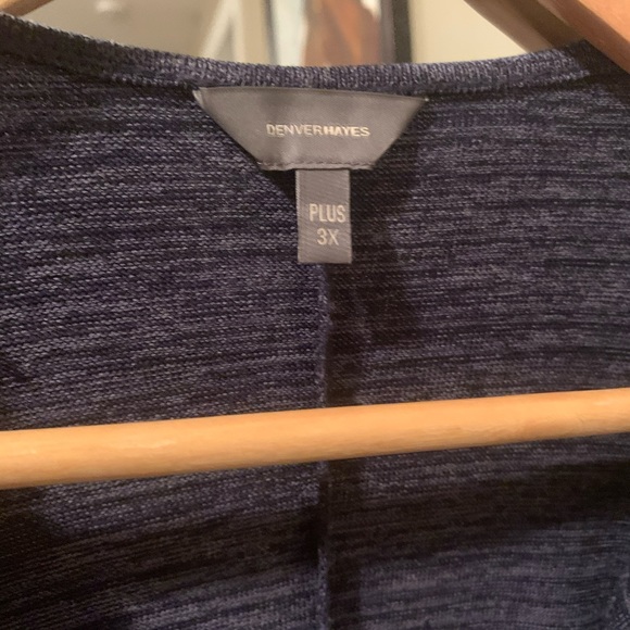 Denver Hayes Blue 1/2 Zip sweater - Picture 3 of 4